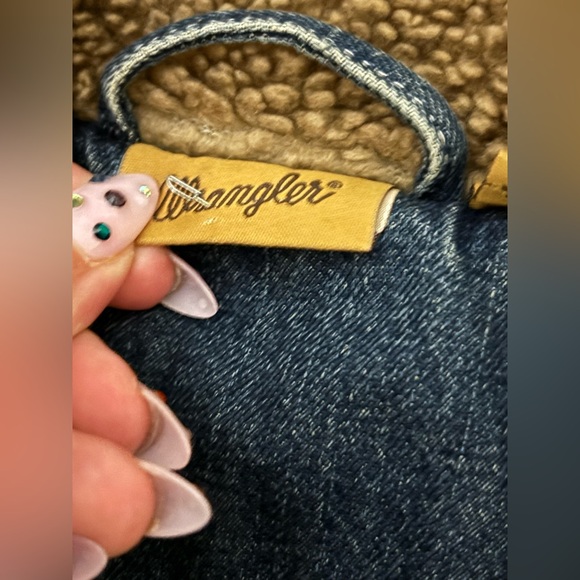 Vintage Wrangler Denim Coat with bling size Medium - Picture 8 of 8